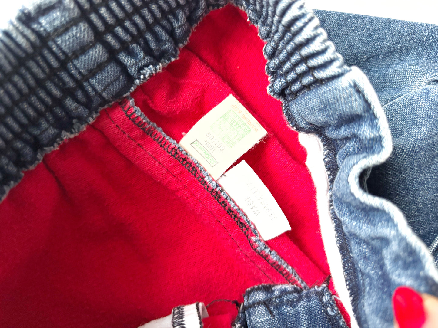 Vintage Clown Print Jeans Age 18-24 Months