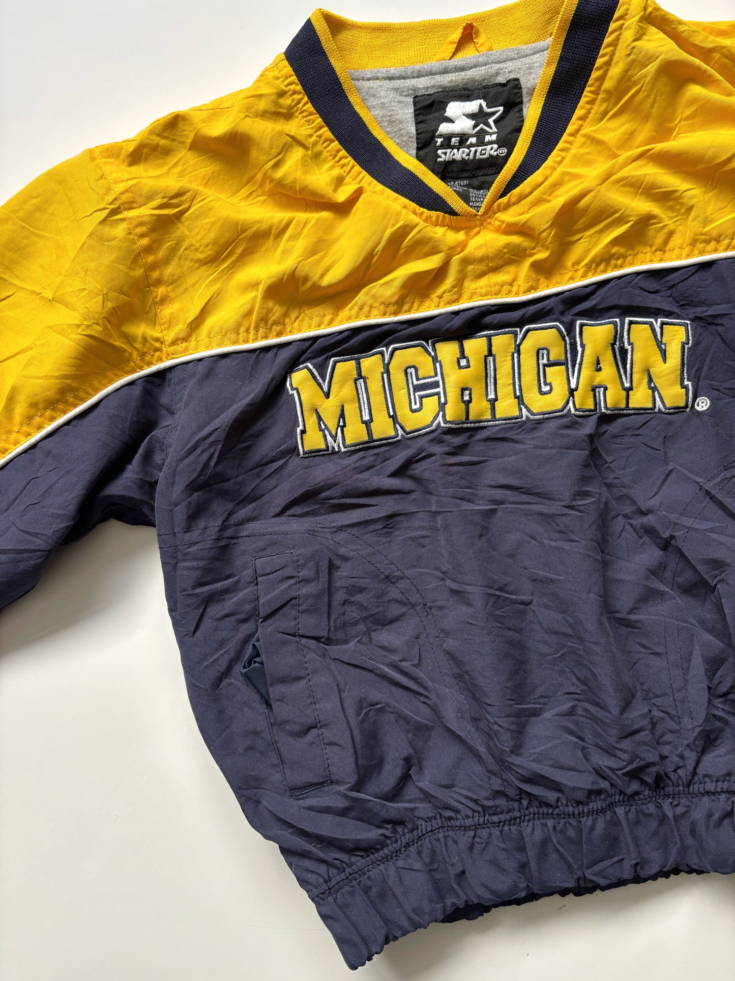 Vintage Starter Michigan Pull Over Jacket Age 5-6 Years