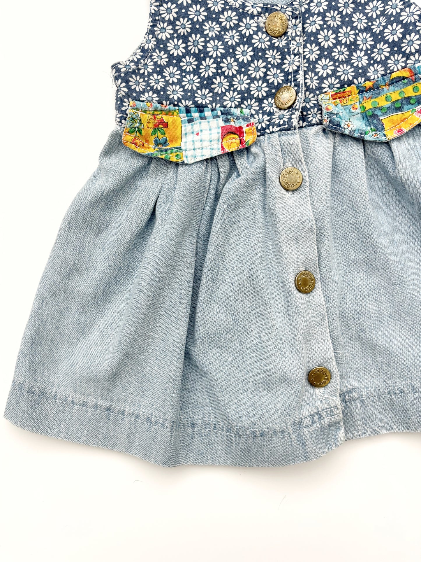Vintage Denim Dress Age 12-18 Months