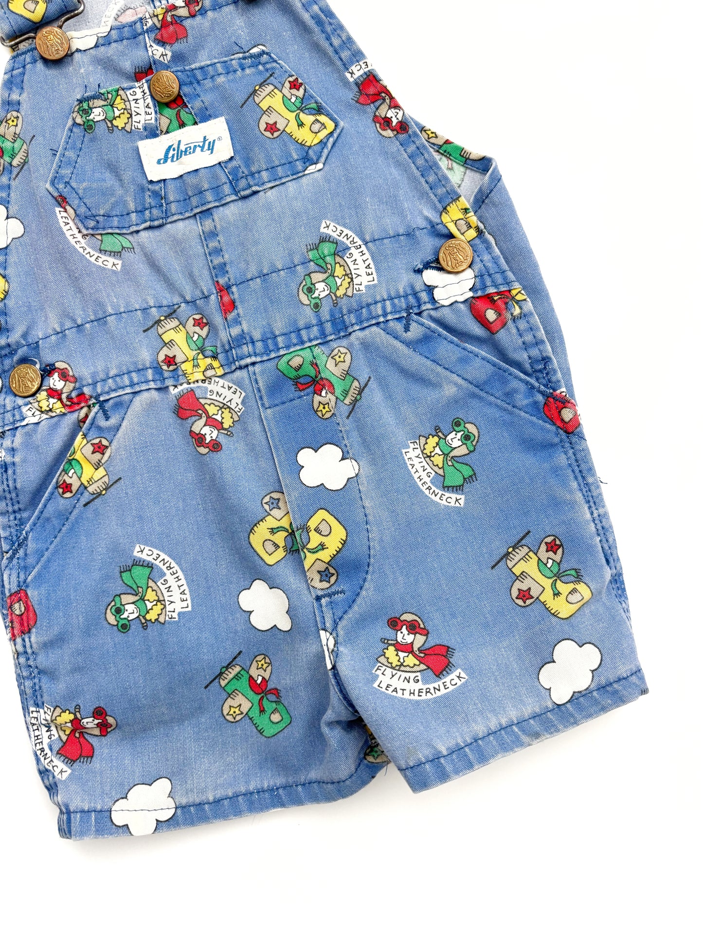 Vintage RARE Liberty USA Shortall Flying Dungarees Age 3-4 Years