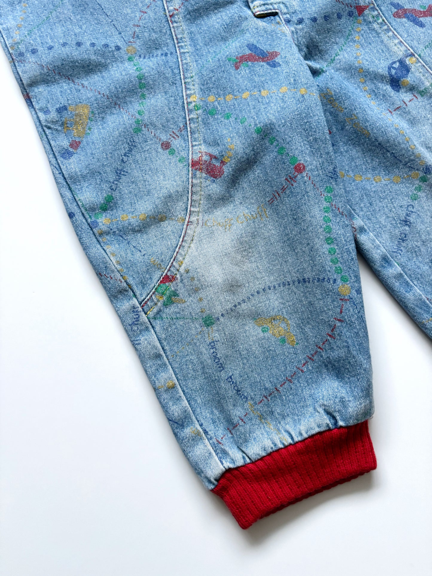 Vintage Denim Romper Suit Age 18 Months