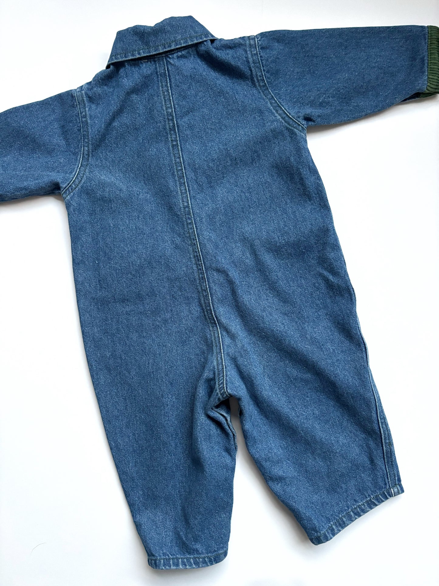 Vintage Winnie the Pooh Denim Romper Age 12 Months