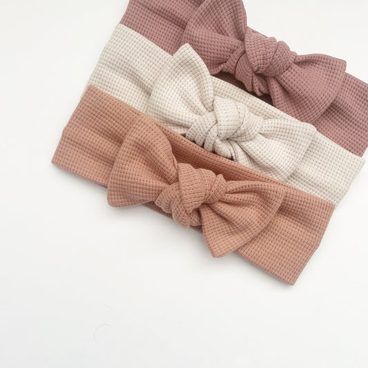 Waffle Knit Topknot Headband image 0