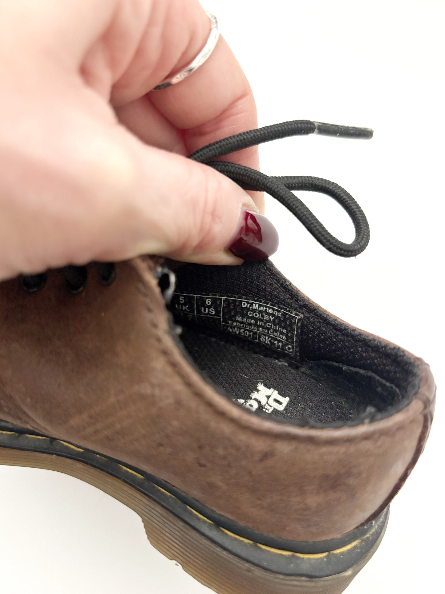 Brown Dr Martens UK Size Infant 5