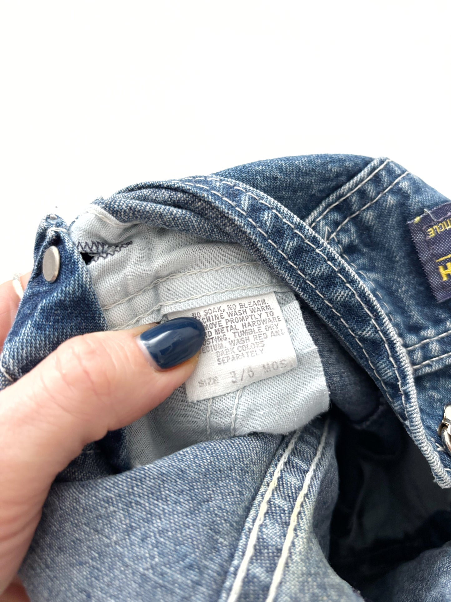 Vintage Denim Oshkosh Dungarees Age 3-6 Months