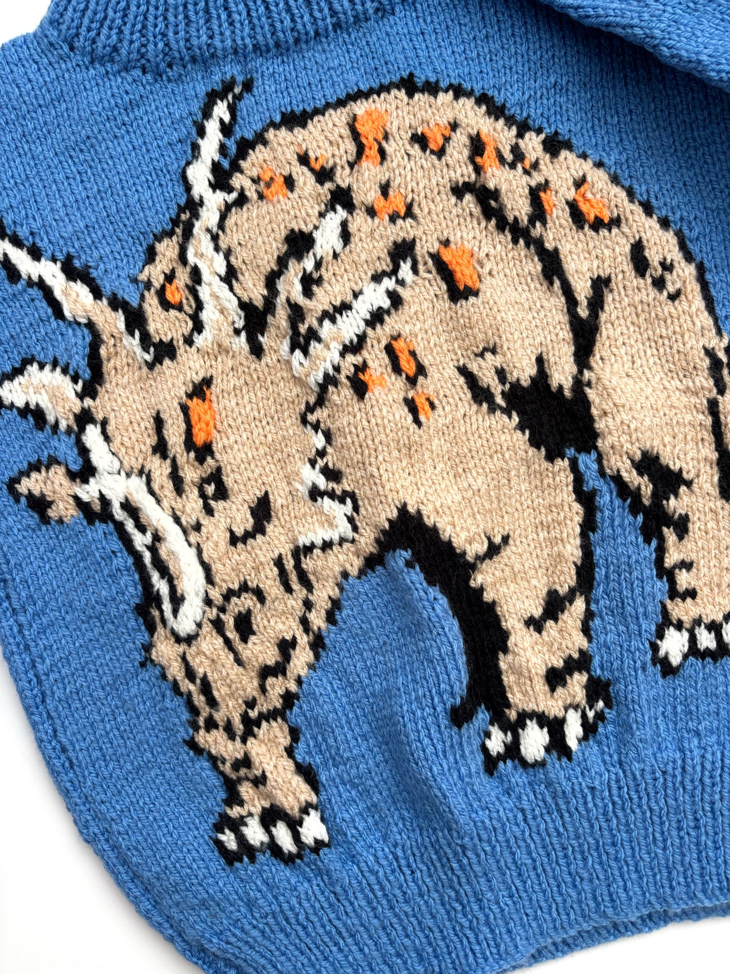 Triceratops Handknit Jumper Age 3-4 Years