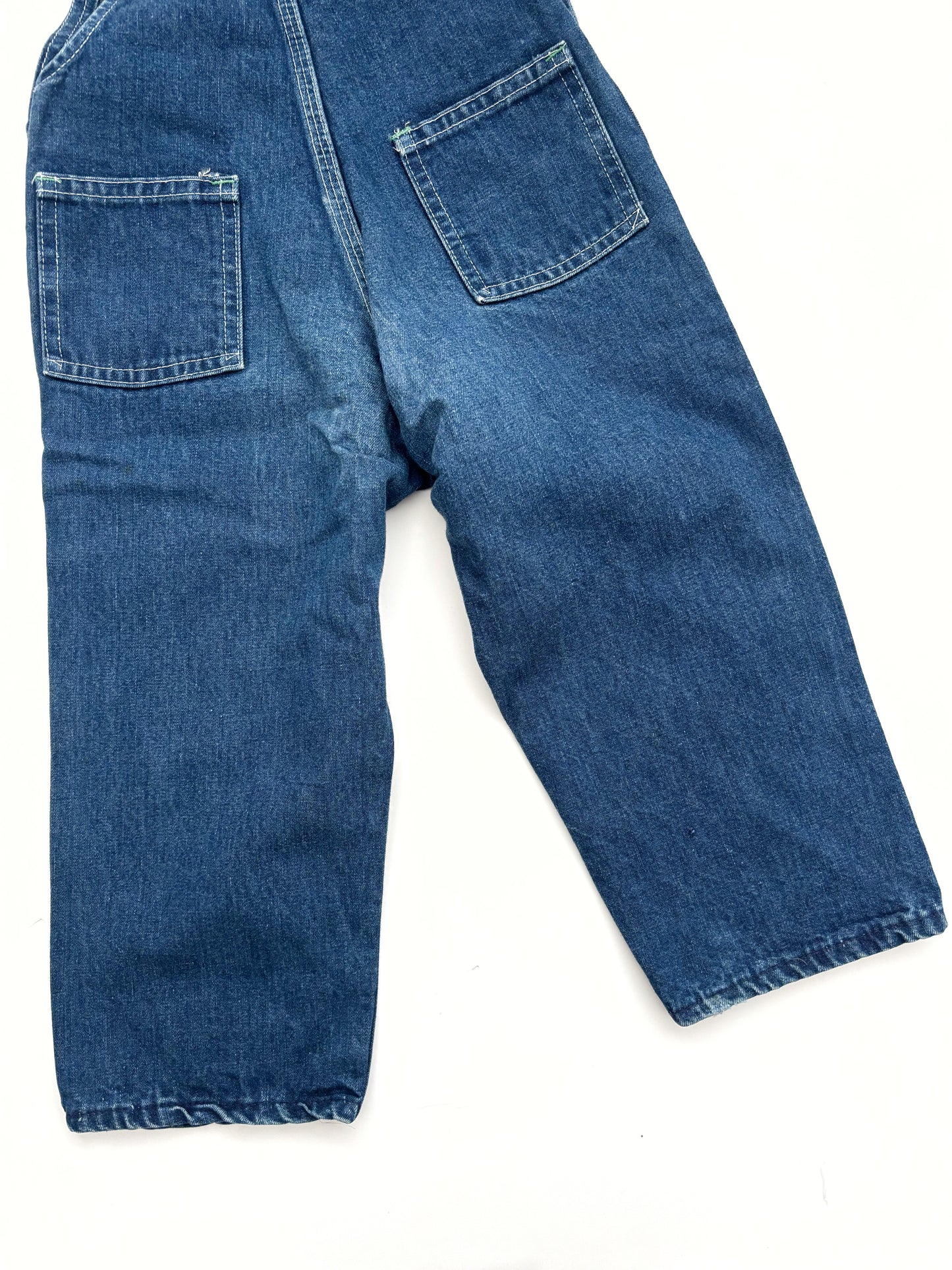 Vintage Oshkosh B’Gosh Blue Denim Dungarees Age 2-3 Years.