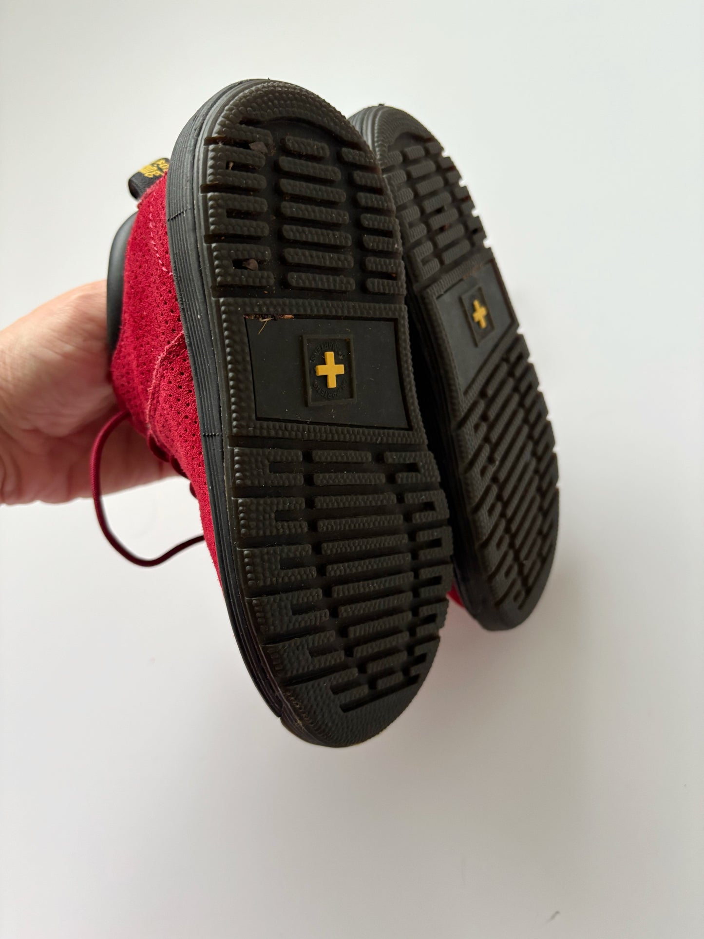 Red Dr Marten Boots Size Infant UK 7.5