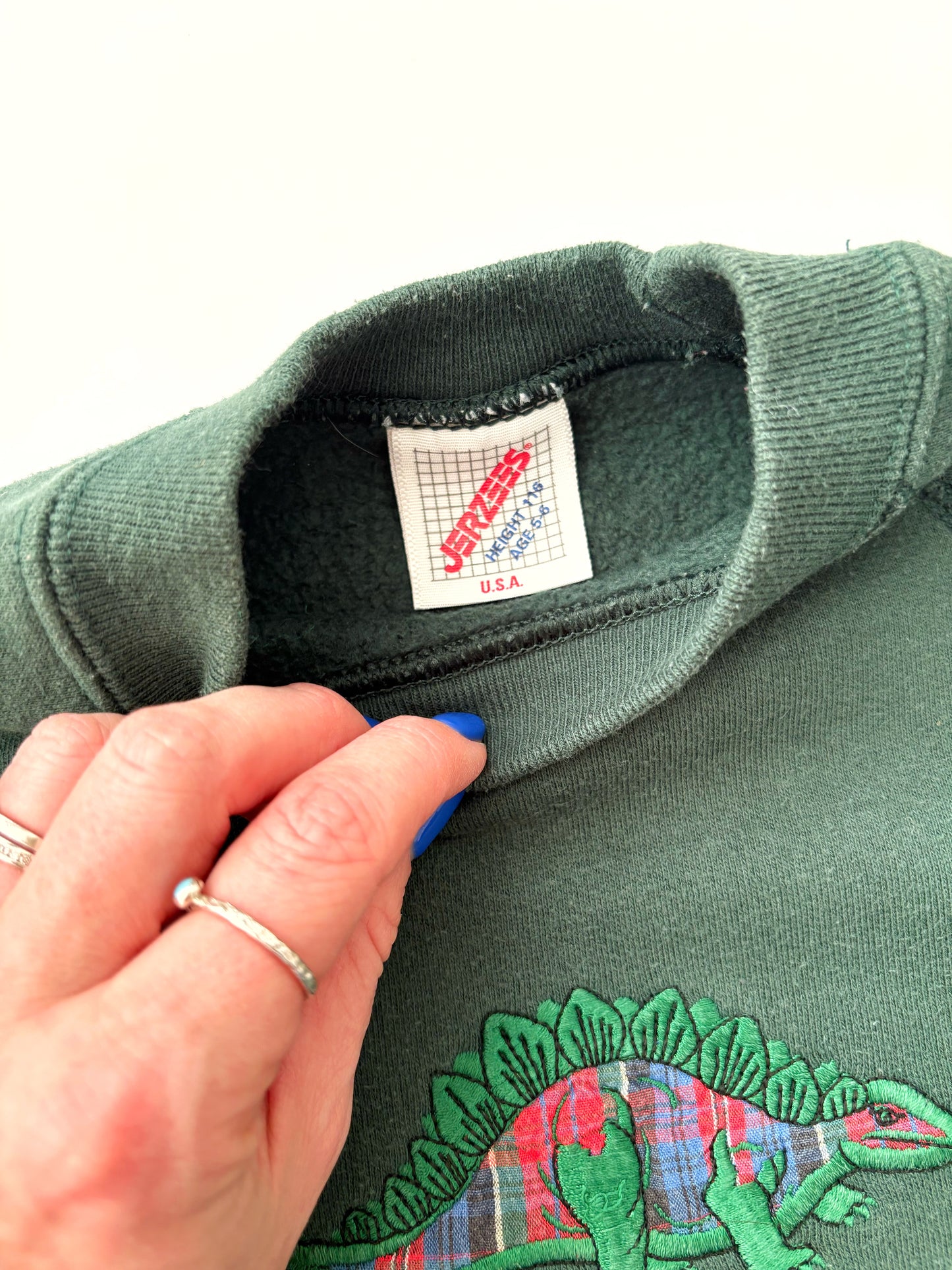 American Vintage Green Dinosaur Sweatshirt Age 4-5 Years