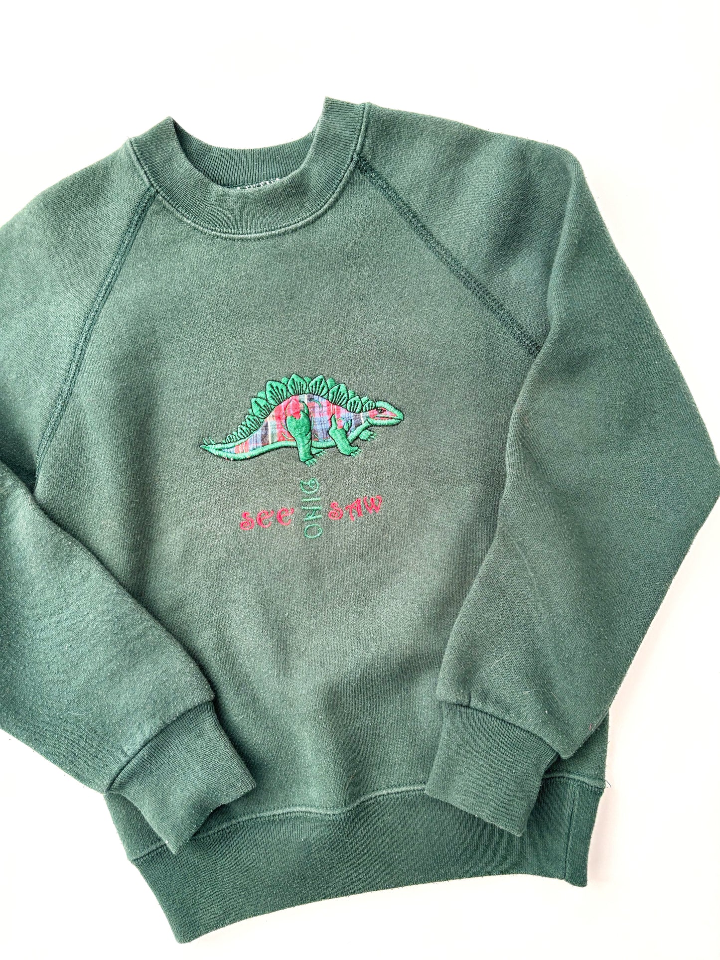 American Vintage Green Dinosaur Sweatshirt Age 4-5 Years