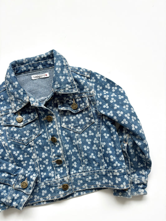 Vintage Ladybird Floral Denim Jacket Age 2-3 Years