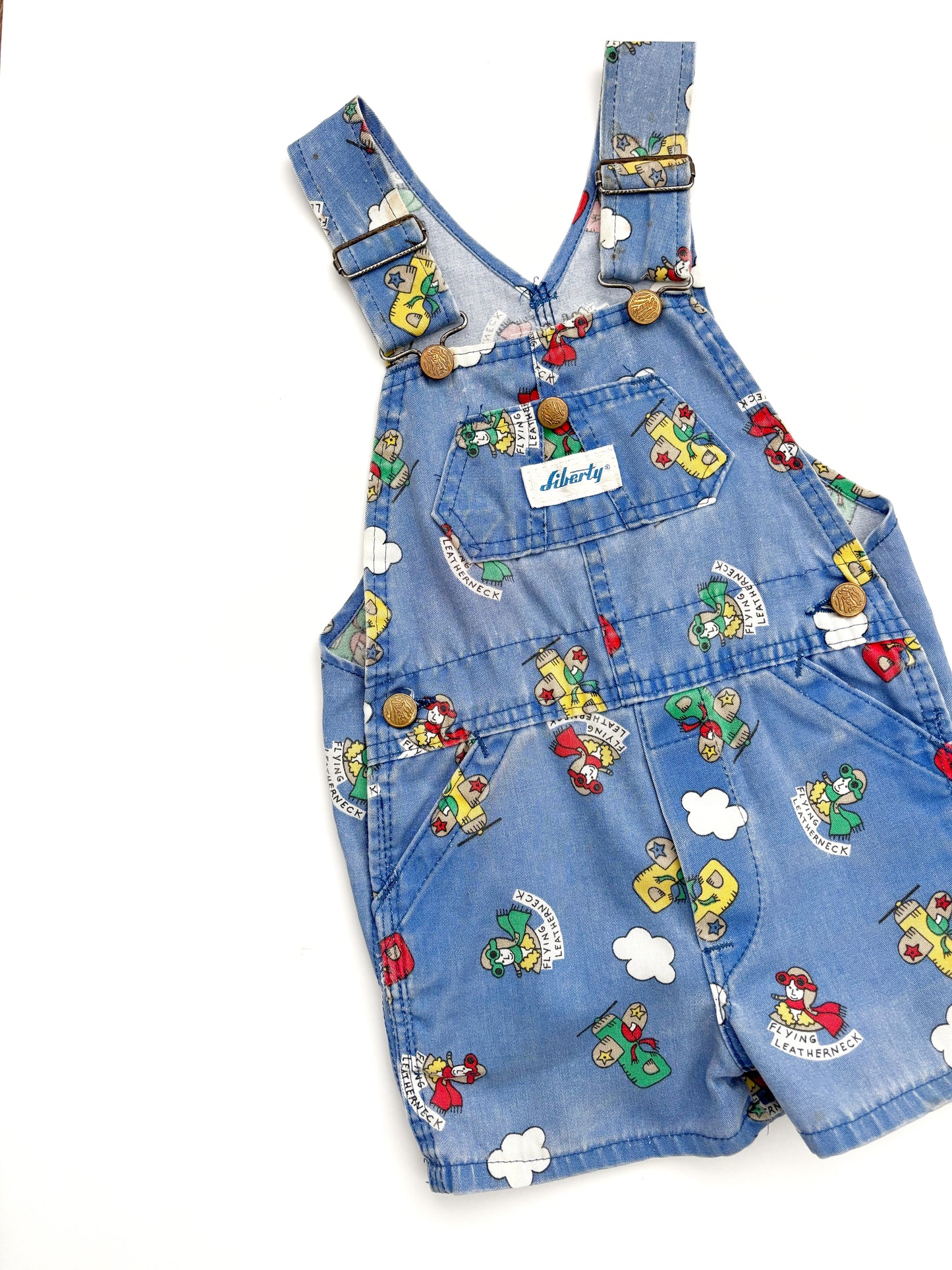 Vintage RARE Liberty USA Shortall Flying Dungarees Age 3-4 Years