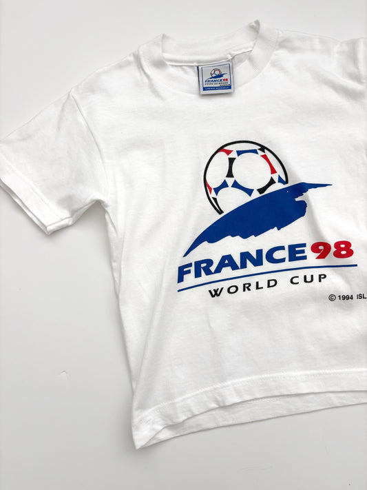 France 98 Football World Cup T-Shirt - Deadstock 1994 Age 3-4 Years