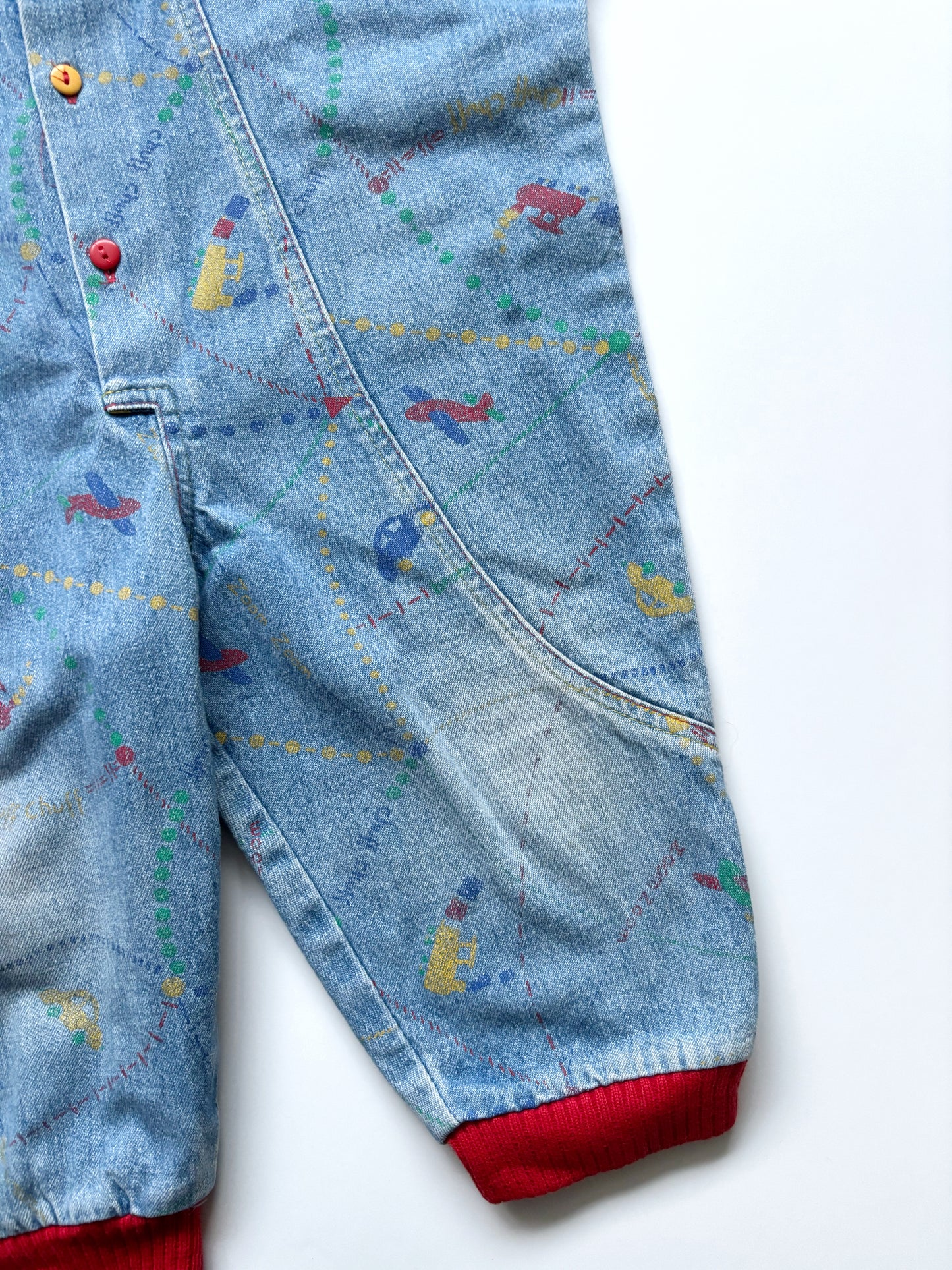 Vintage Denim Romper Suit Age 18 Months