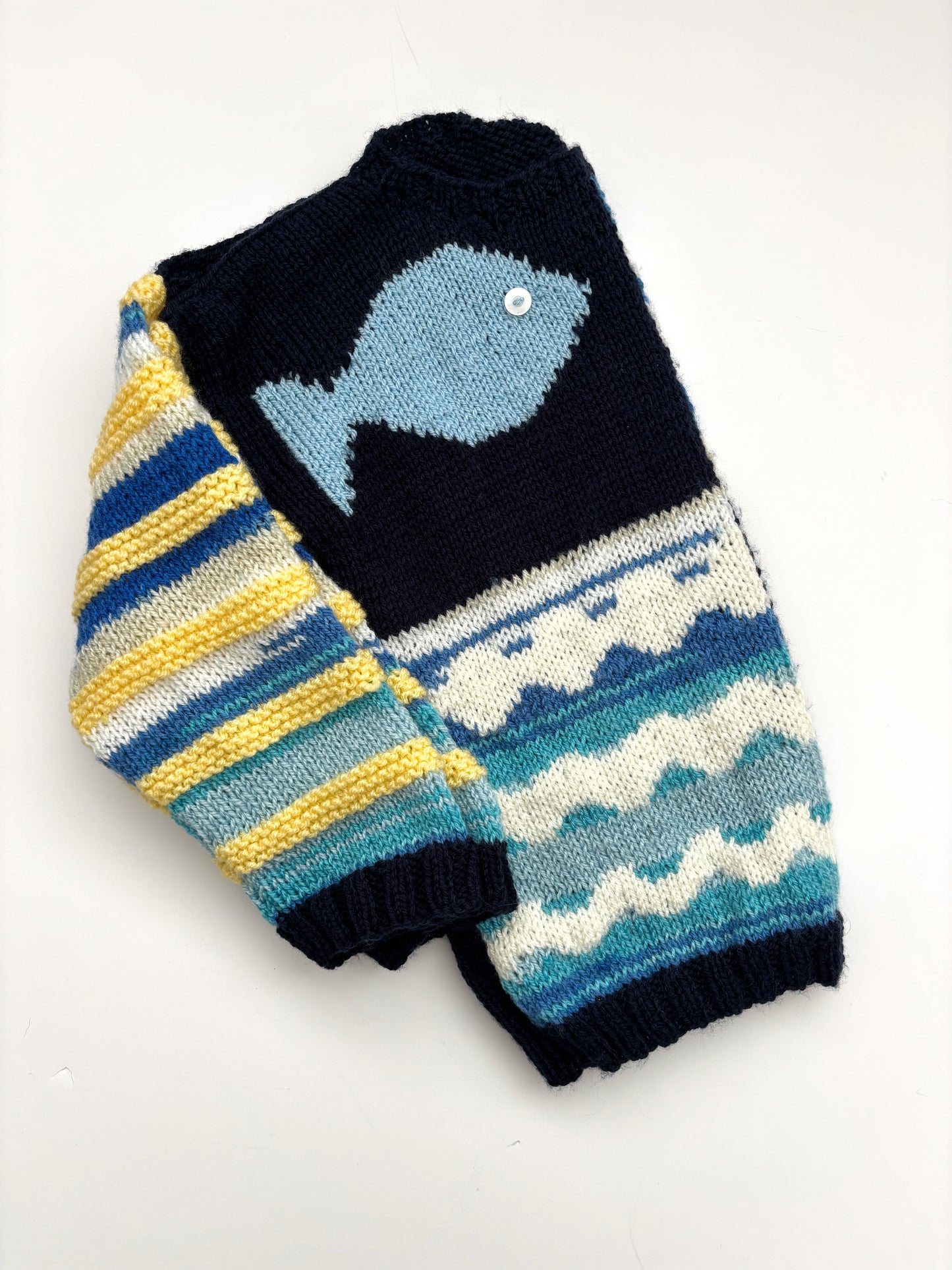Seaside Theme Knitted Jumper Age 3-4 Years