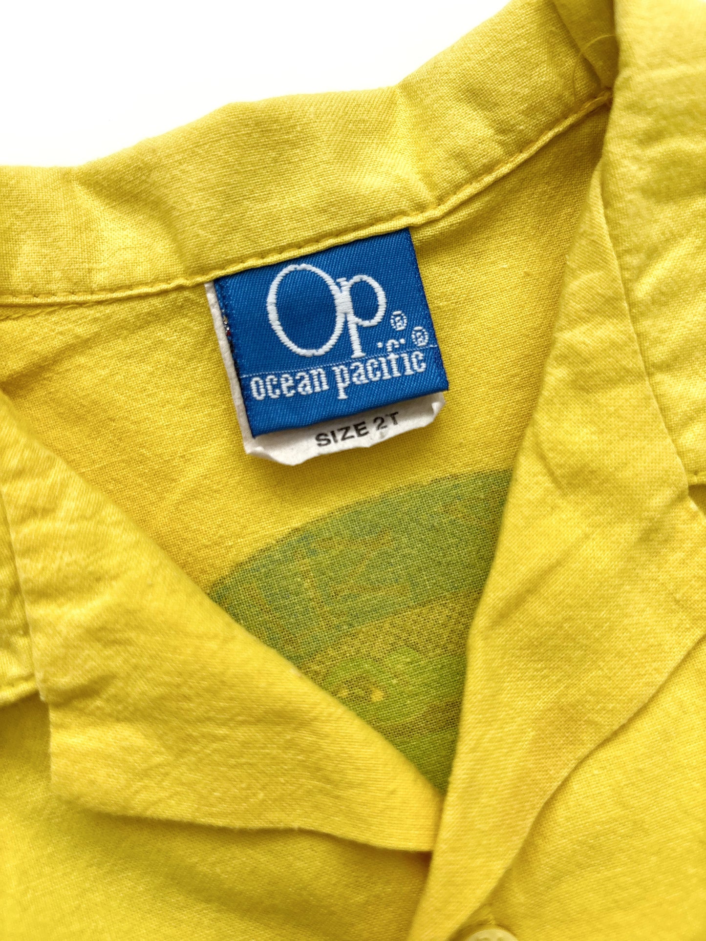 Vintage 1986 Ocean Pacific Beach Shirt Age 18-24 Months