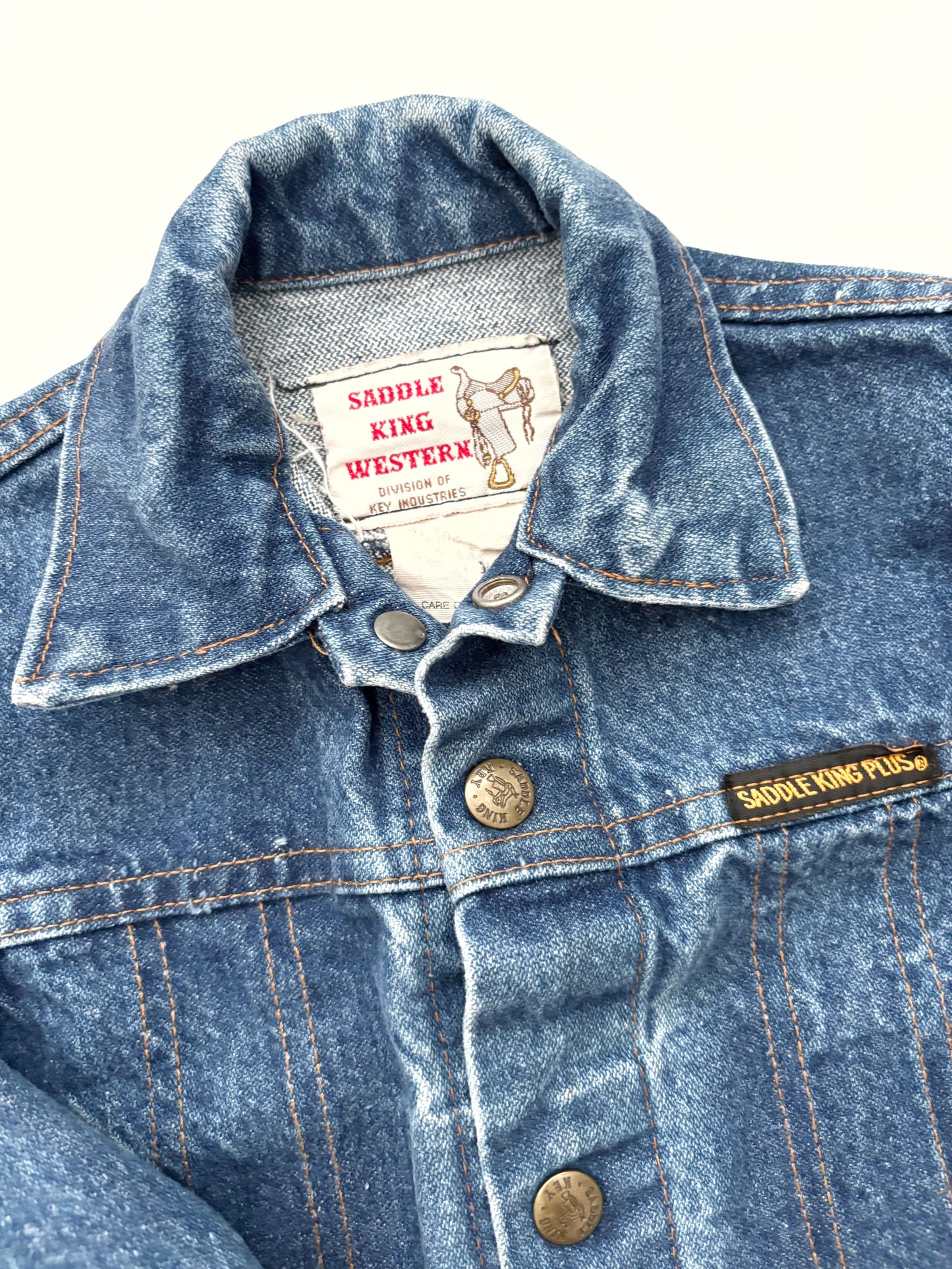 Vintage ‘Saddle King’ Western Cowboy Denim Jacket Age 4