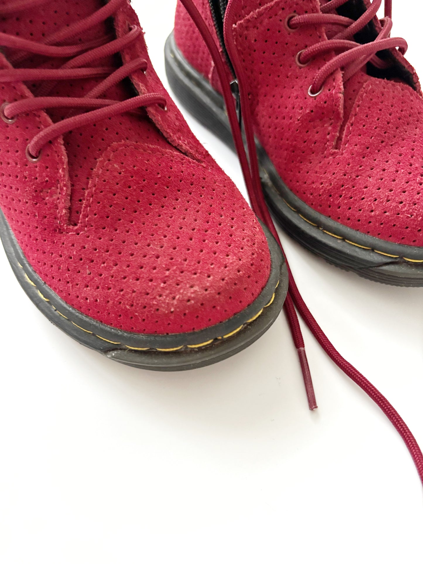 Red Dr Marten Boots Size Infant UK 7.5