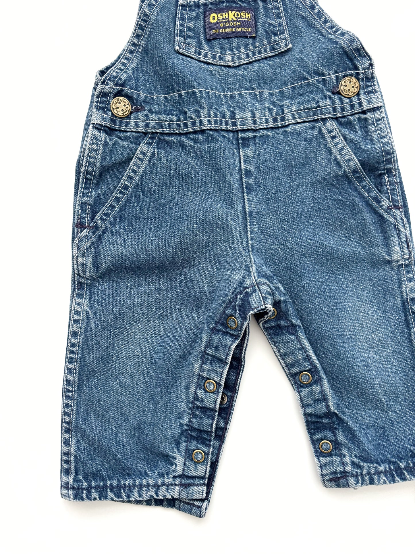Vintage Denim Oshkosh Dungarees Age 3-6 Months
