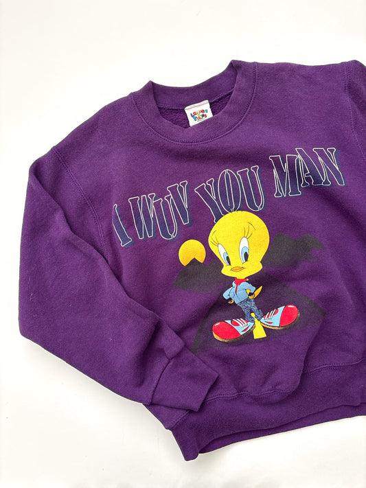 Vintage 1996 Looney Tunes Sweatshirt Age 7-8 Years
