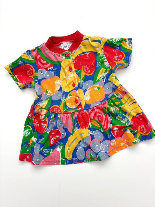 Vintage Fruit Dress Age 12 Months