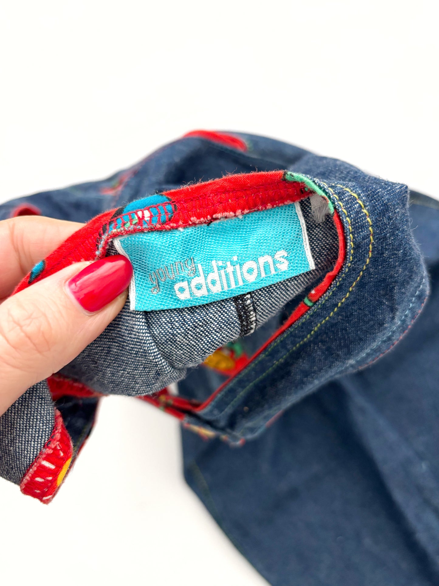 Vintage Lined Denim Dungarees Age 12-18 Months