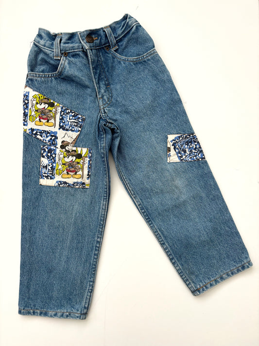 Vintage Mickey Mouse Jeans Age 3-4 Years