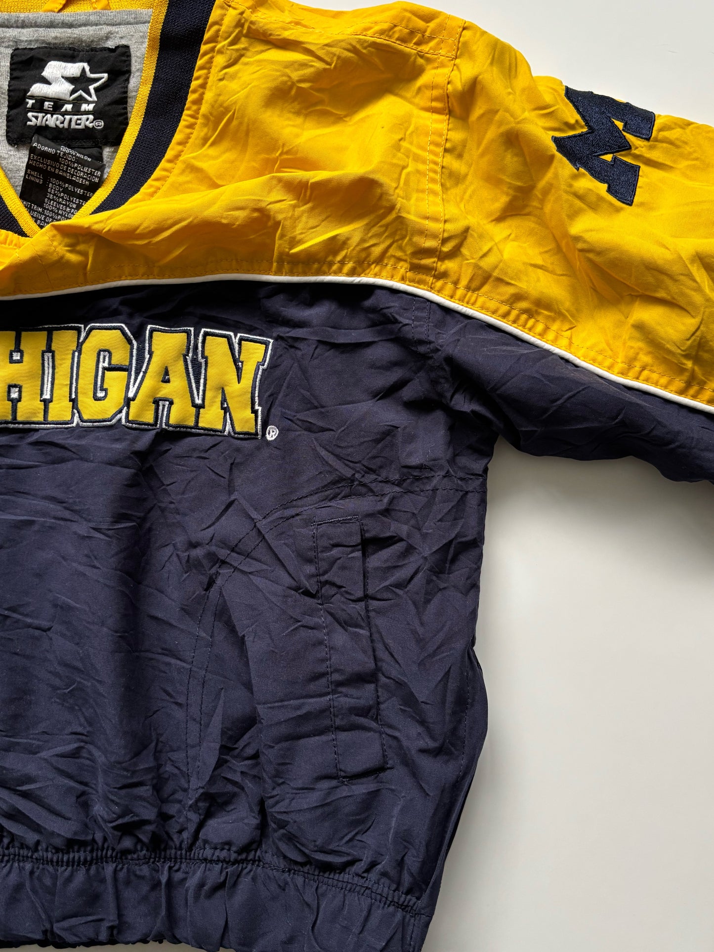 Vintage Starter Michigan Pull Over Jacket Age 5-6 Years