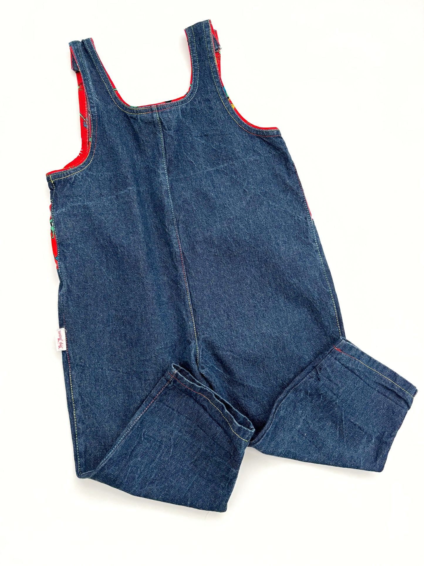 Vintage Lined Denim Dungarees Age 12-18 Months