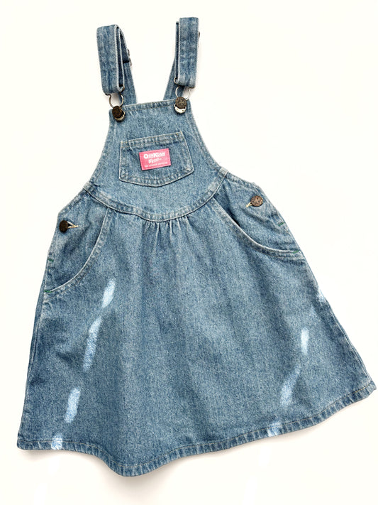 Oshkosh Denim Pinafore Dress Age 4 Years