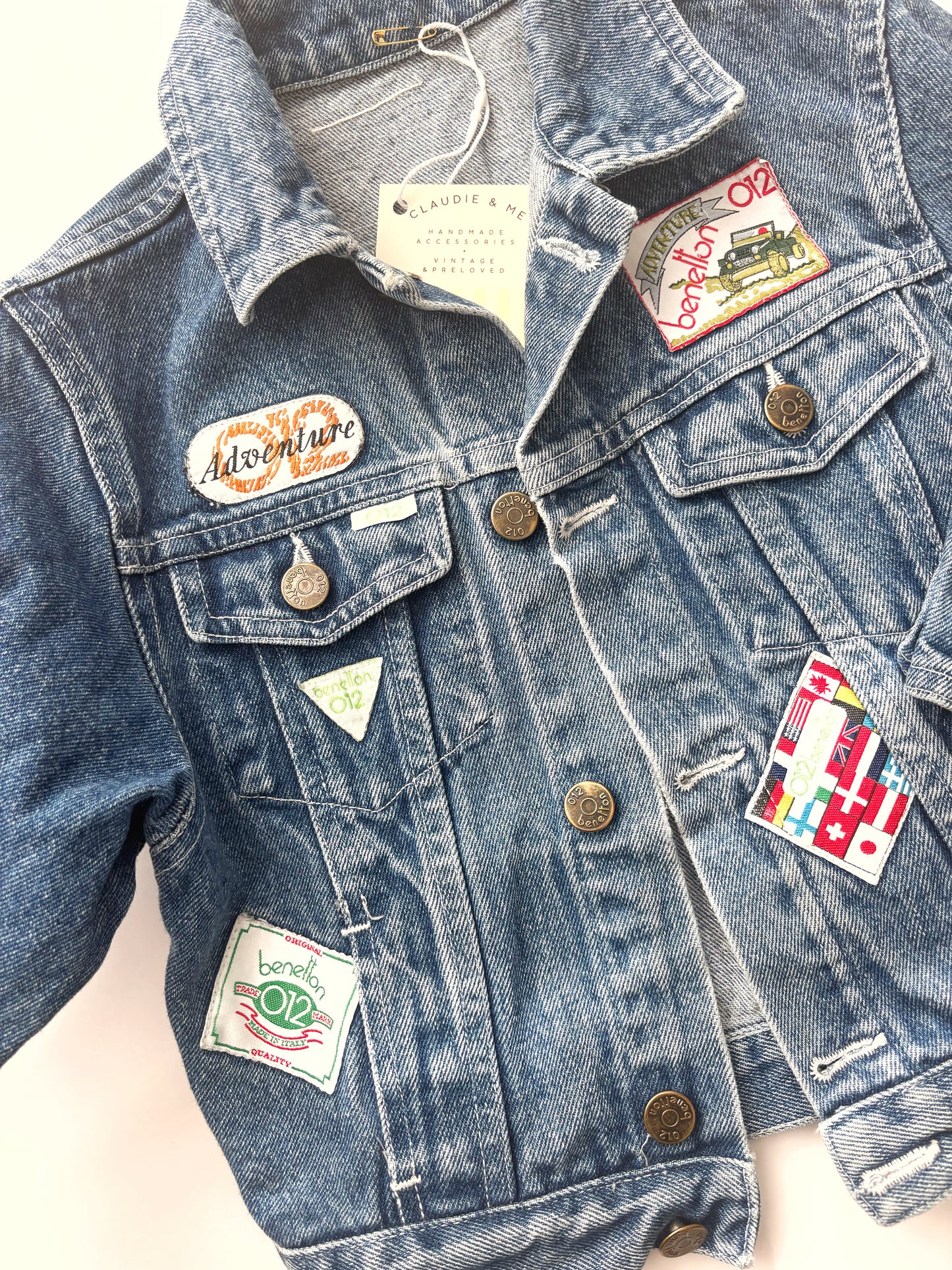 Vintage Benetton Denim Jacket Age 4 Years.