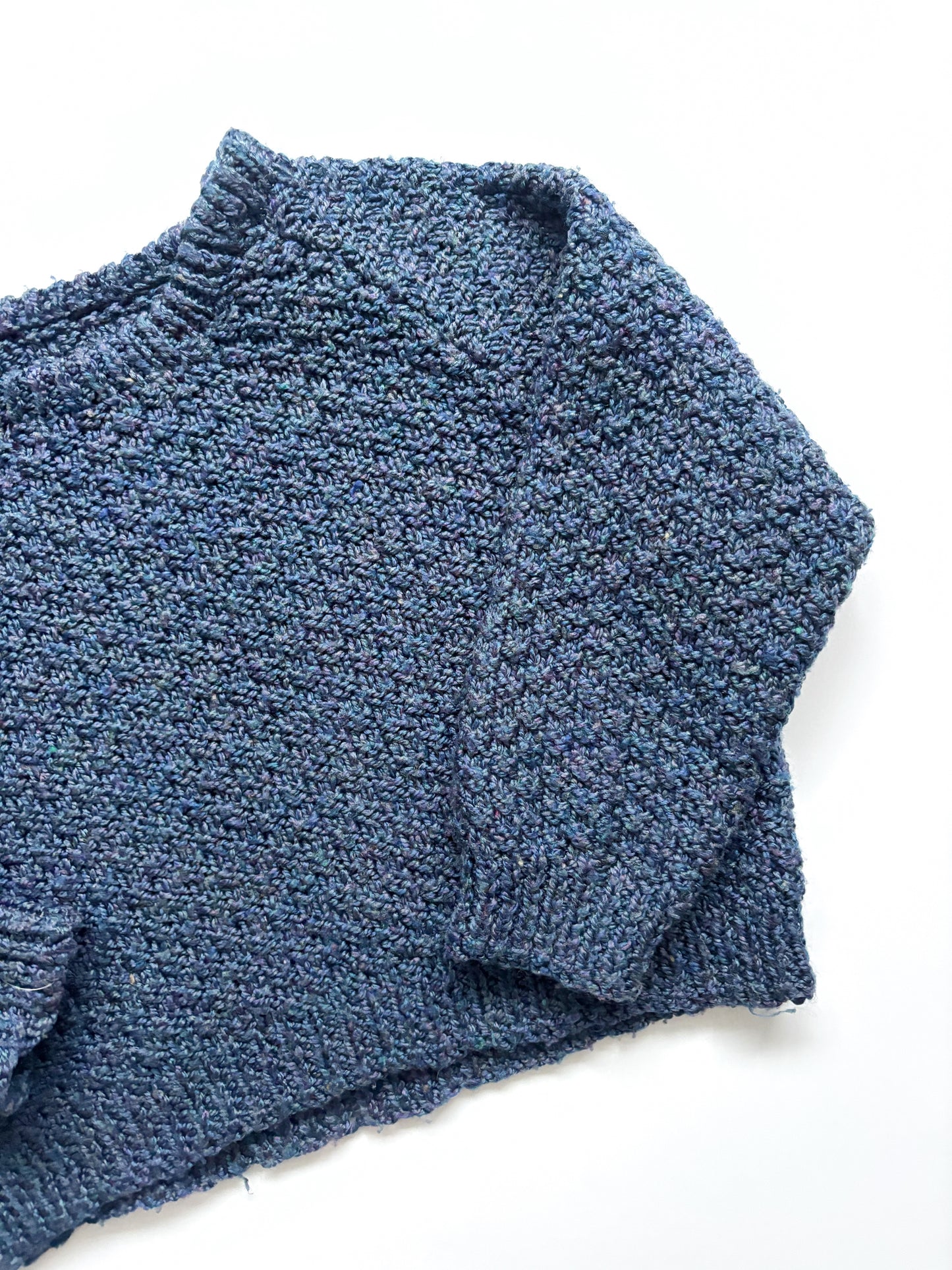 Handknit Blue Jumper Age 1-2 Years