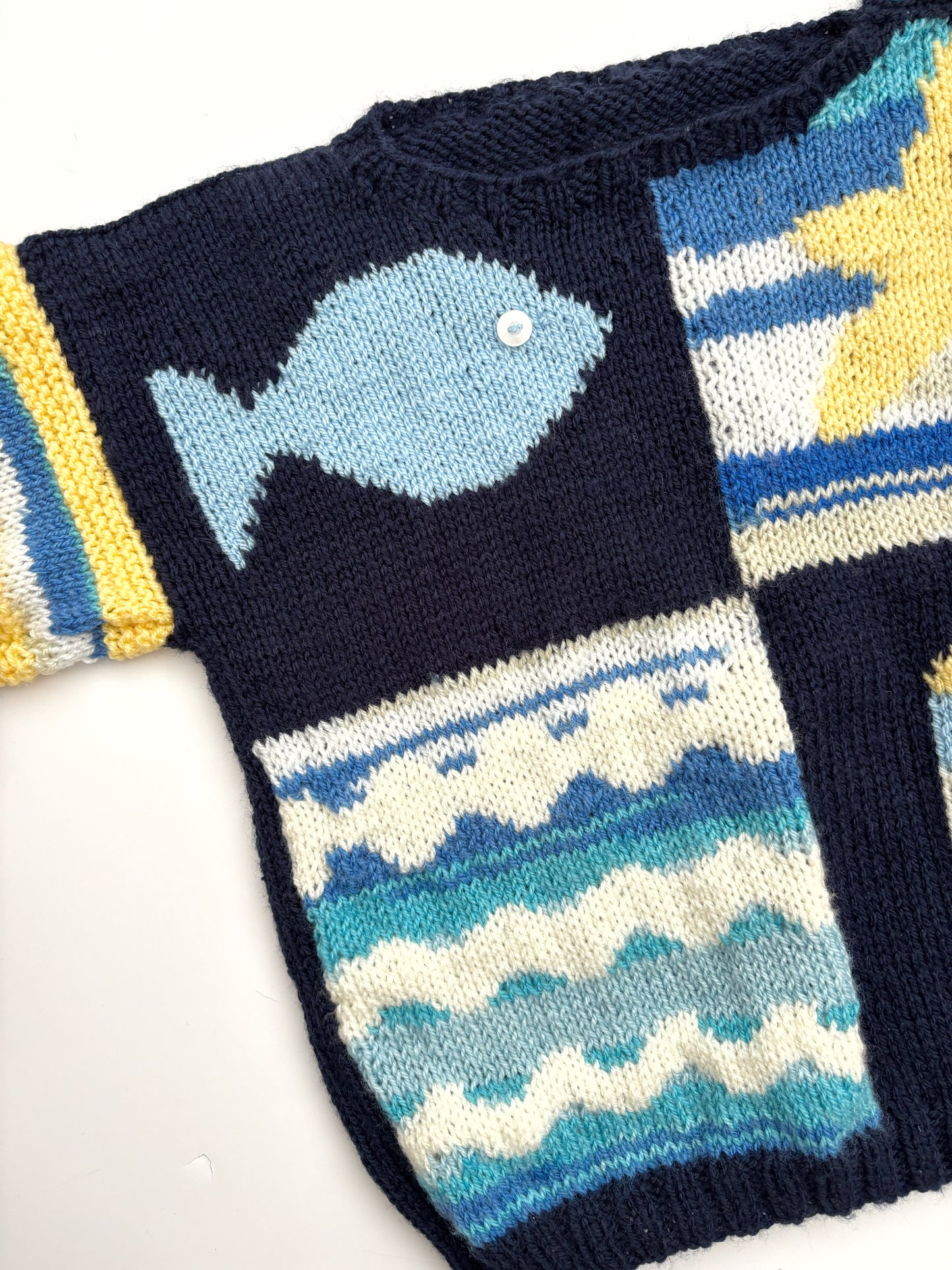 Seaside Theme Knitted Jumper Age 3-4 Years