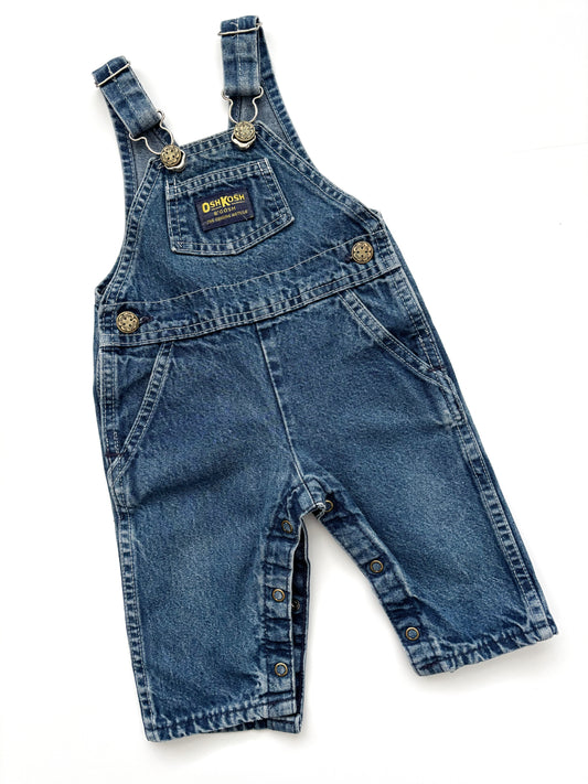 Vintage Denim Oshkosh Dungarees Age 3-6 Months