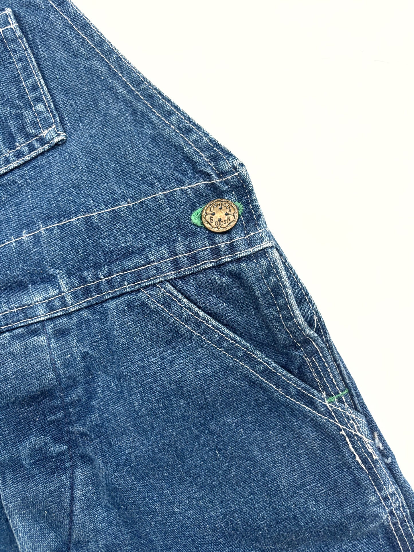 Vintage Oshkosh B’Gosh Blue Denim Dungarees Age 2-3 Years.