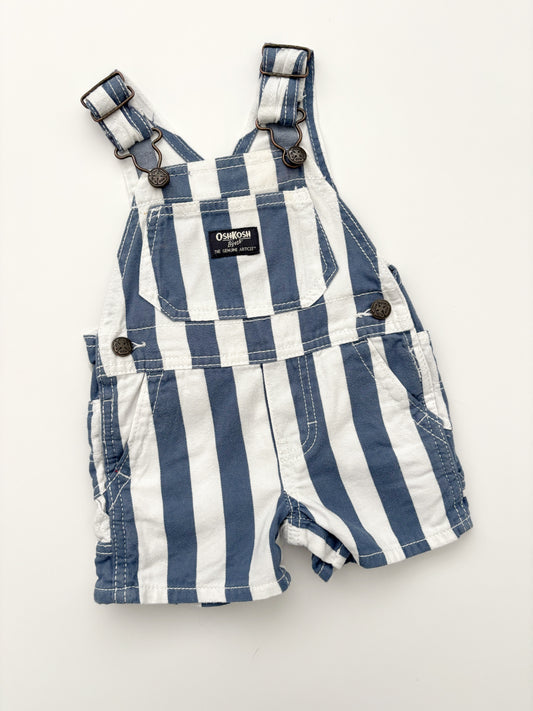 Stripe Oshkosh Shortall Dungarees Age 6 Months
