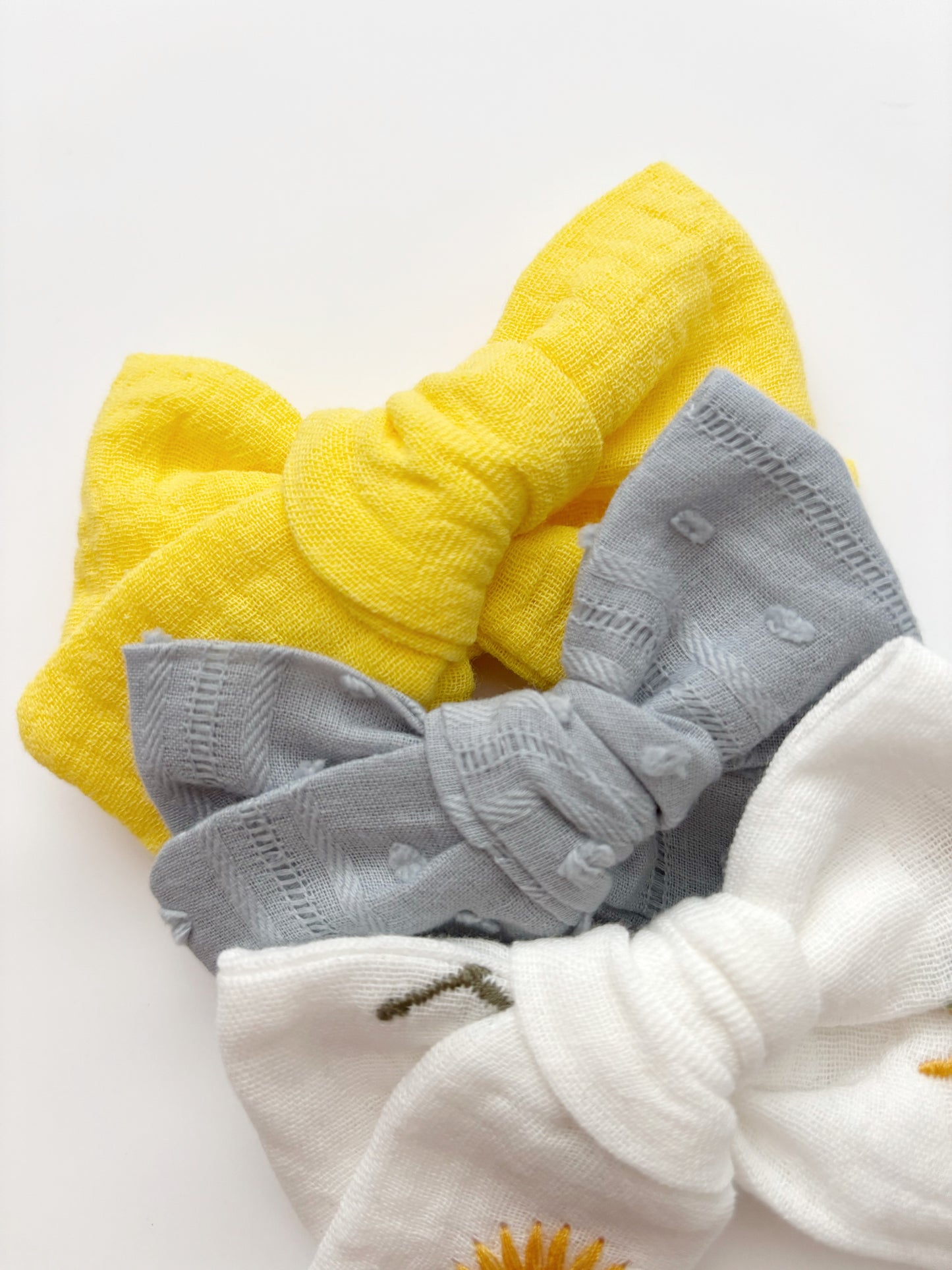 Yellow & Blue Bow Set