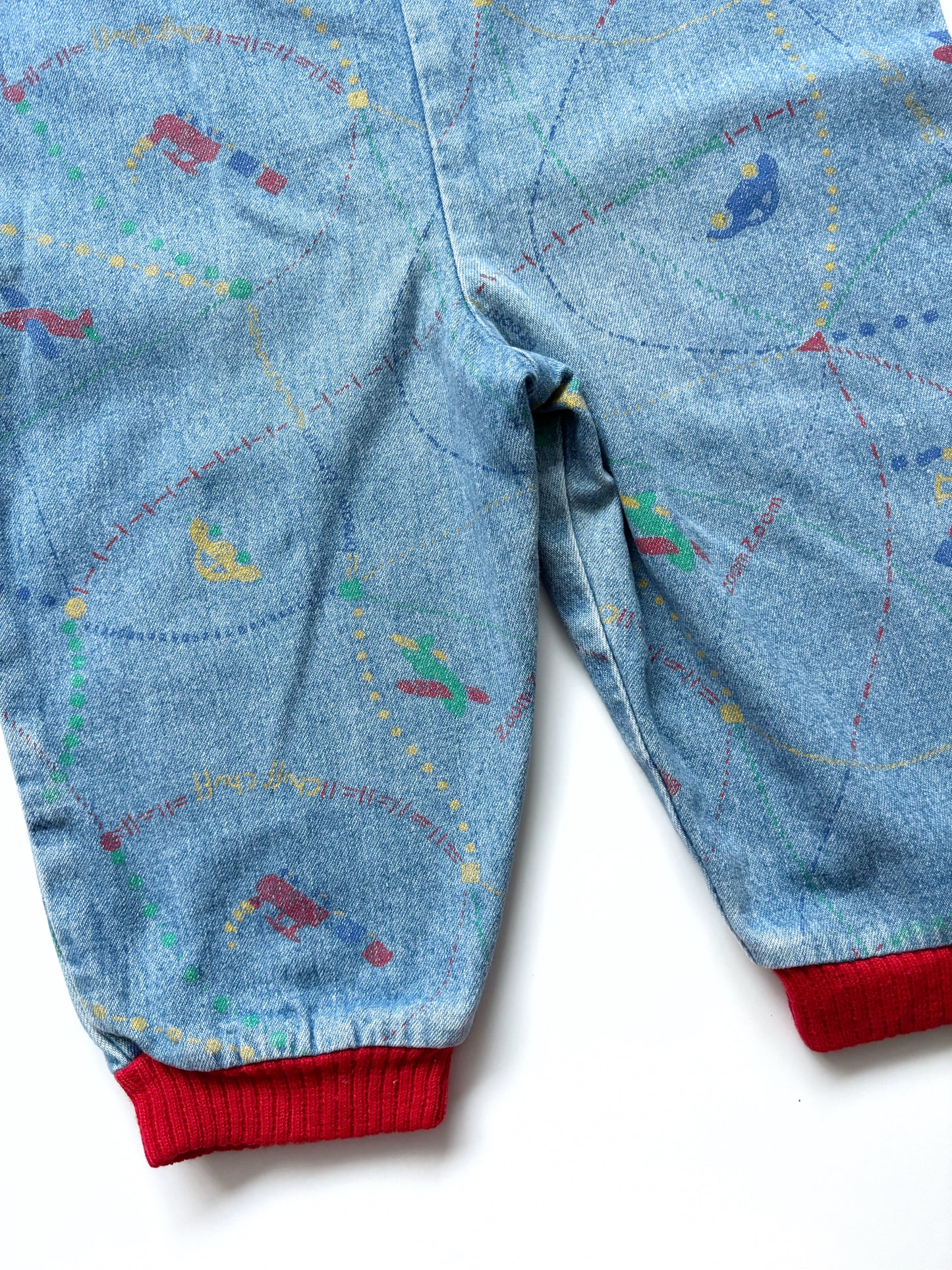 Vintage Denim Romper Suit Age 18 Months