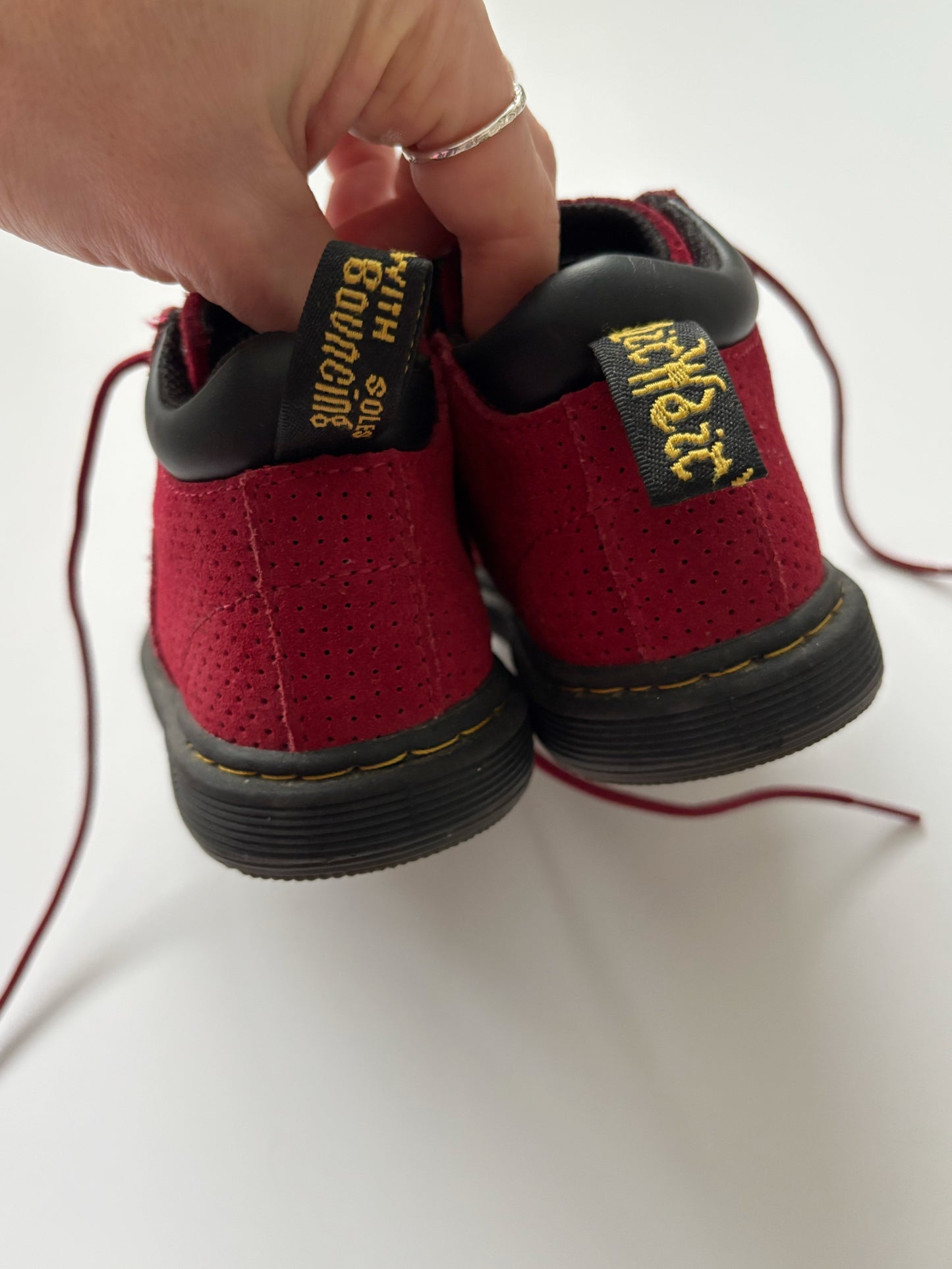 Red Dr Marten Boots Size Infant UK 7.5