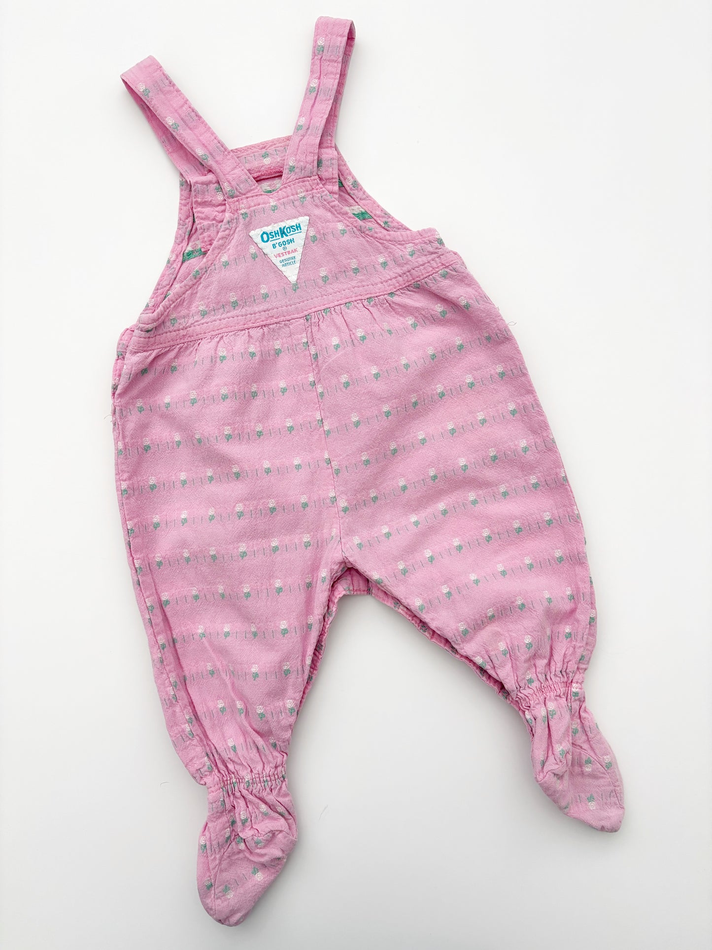 Vintage Oshkosh Pink Dungarees age 3-6 months