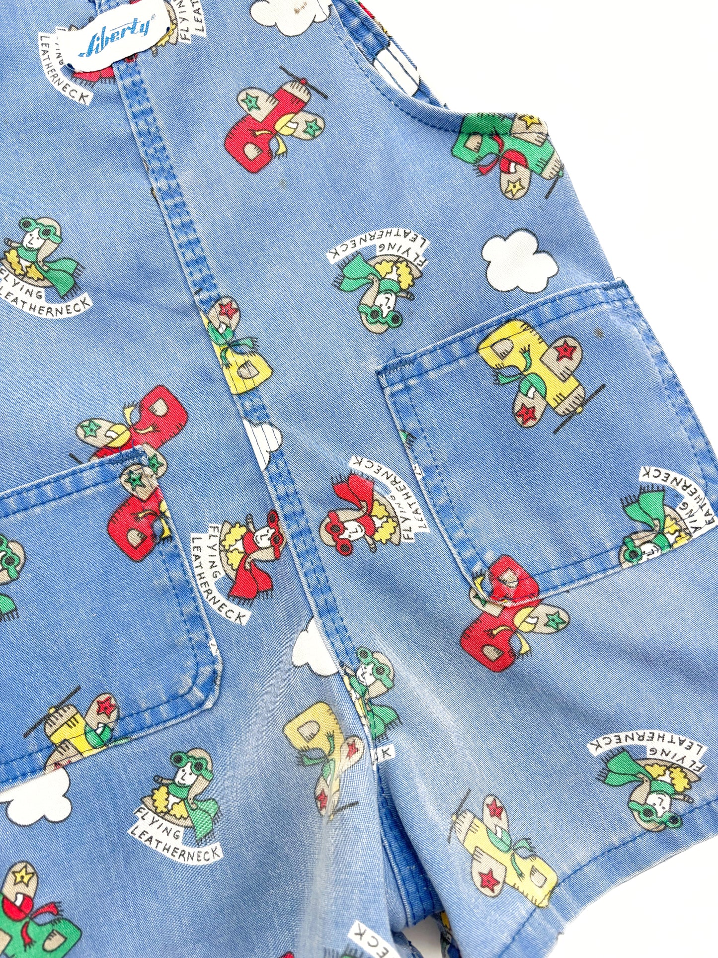 Vintage RARE Liberty USA Shortall Flying Dungarees Age 3-4 Years
