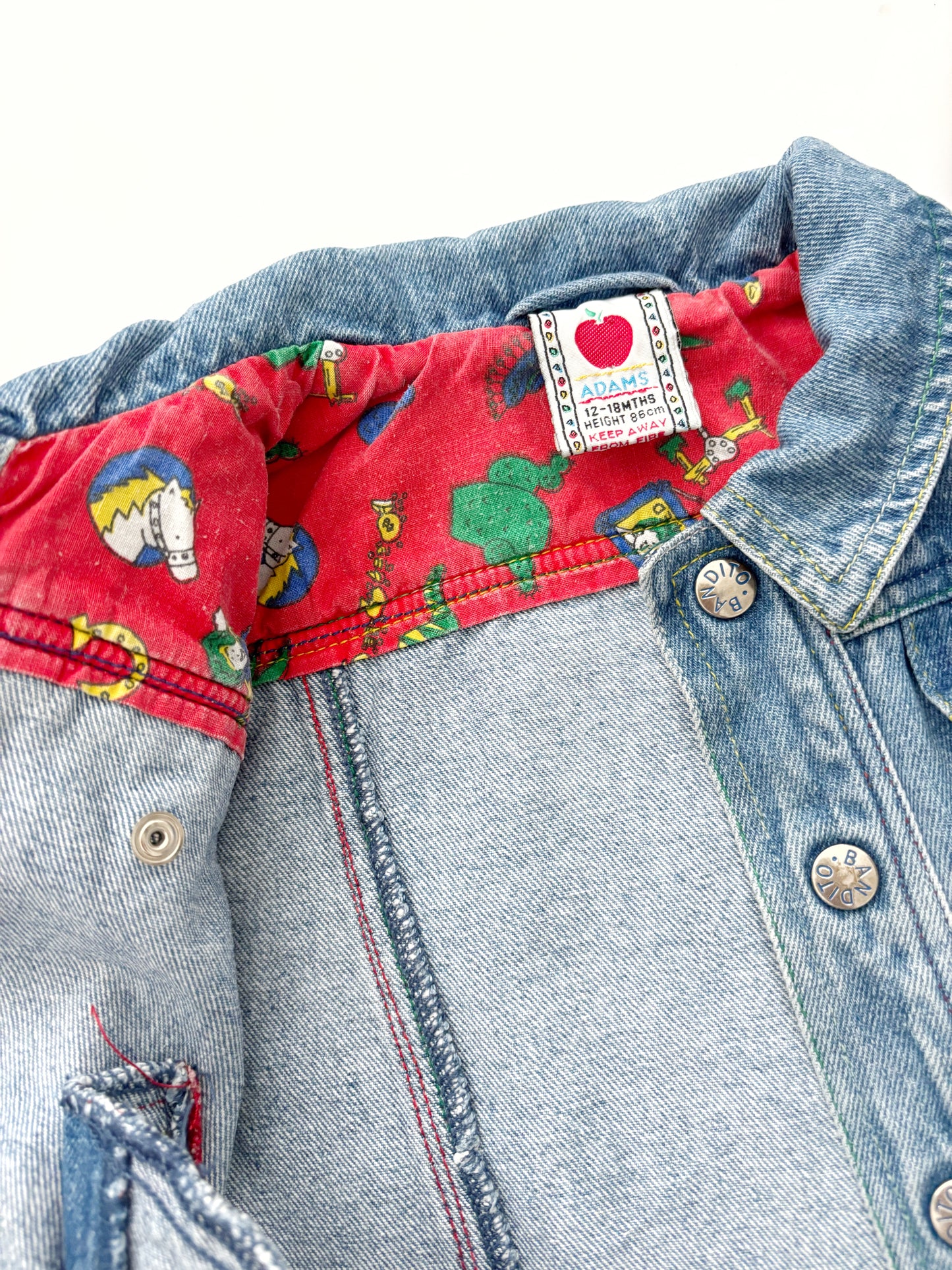 Vintage 90’s Demim Jacket Age 12-18 Months