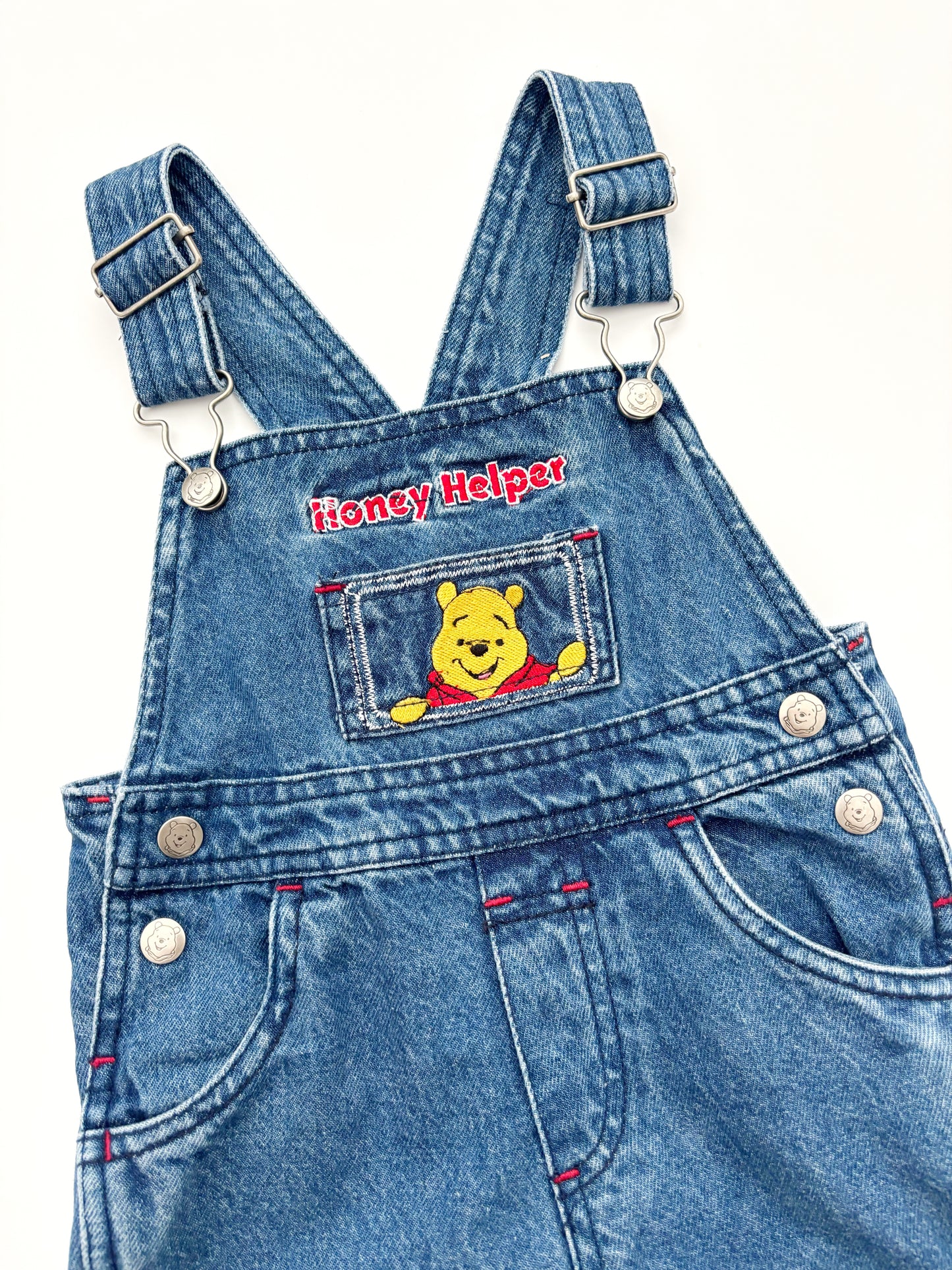 Vintage Winnie The Pooh Dungarees Age 12 Months Y2K
