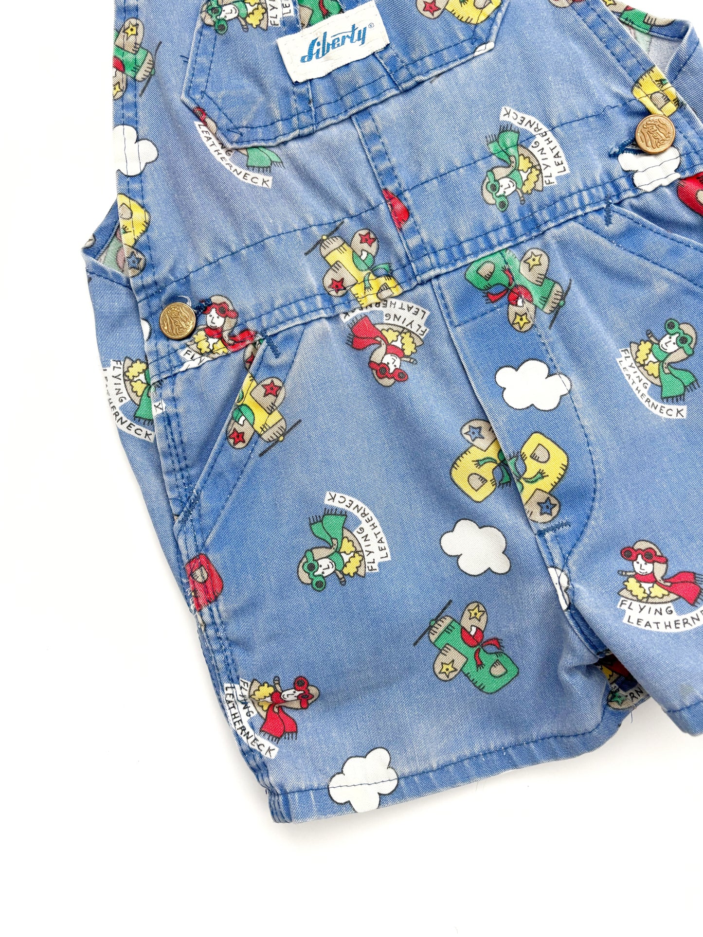 Vintage RARE Liberty USA Shortall Flying Dungarees Age 3-4 Years