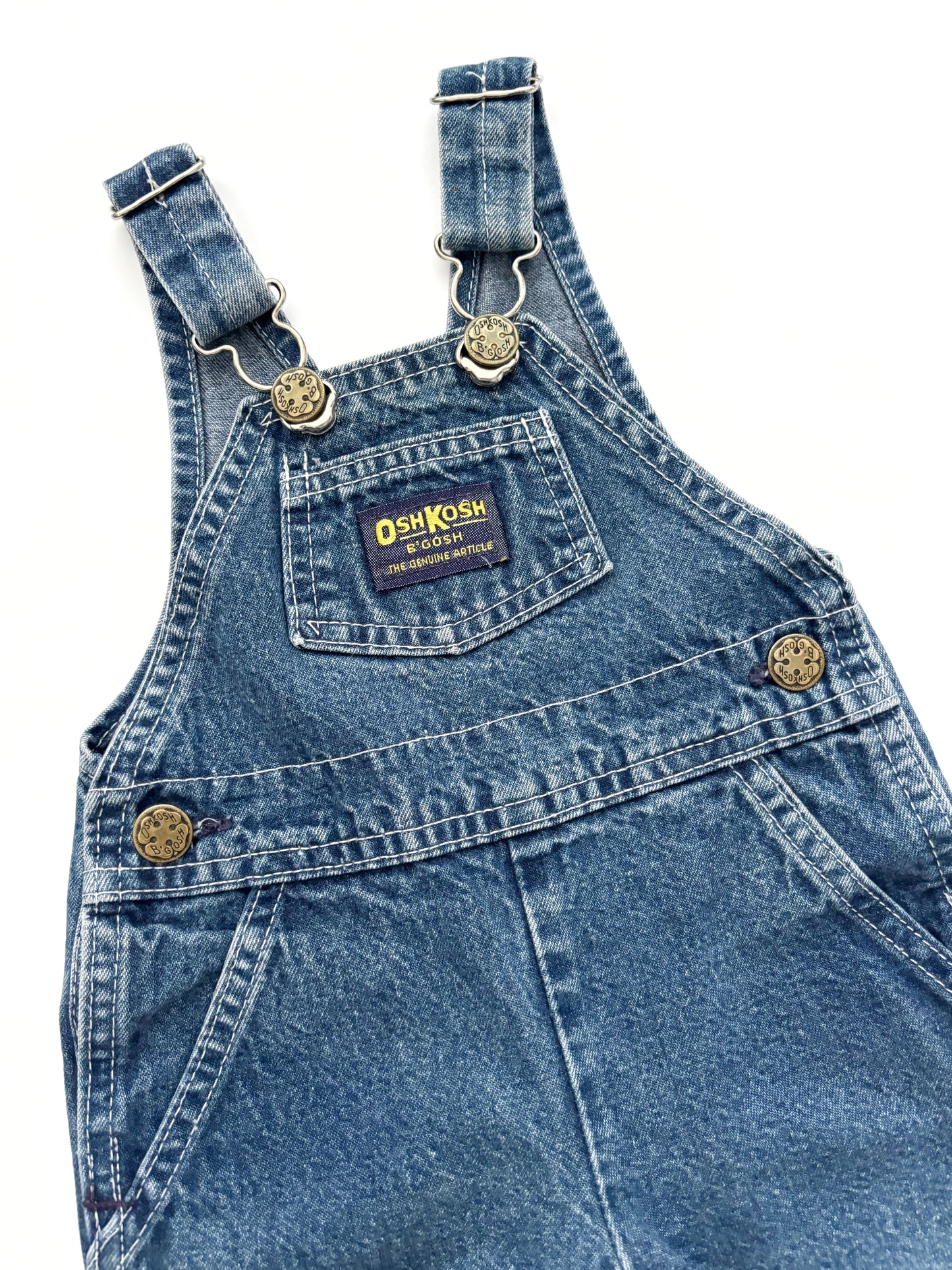Vintage Denim Oshkosh Dungarees Age 3-6 Months