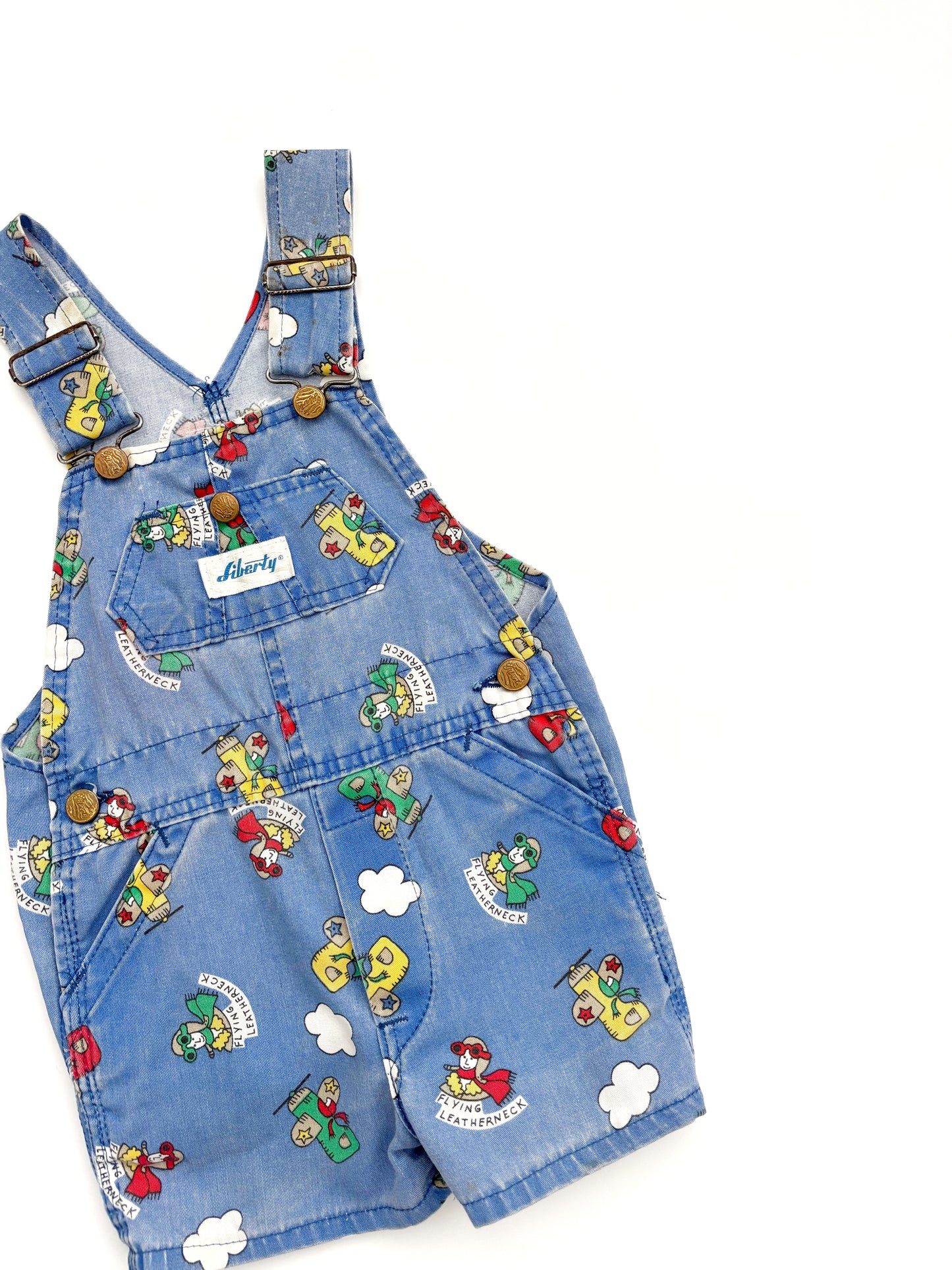 Vintage RARE Liberty USA Shortall Flying Dungarees Age 3-4 Years