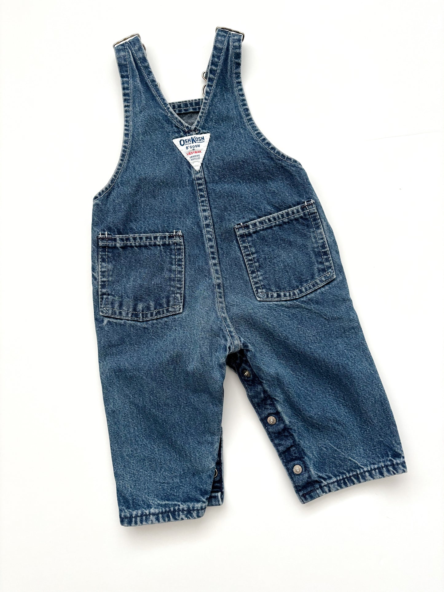 Vintage Denim Oshkosh Dungarees Age 3-6 Months
