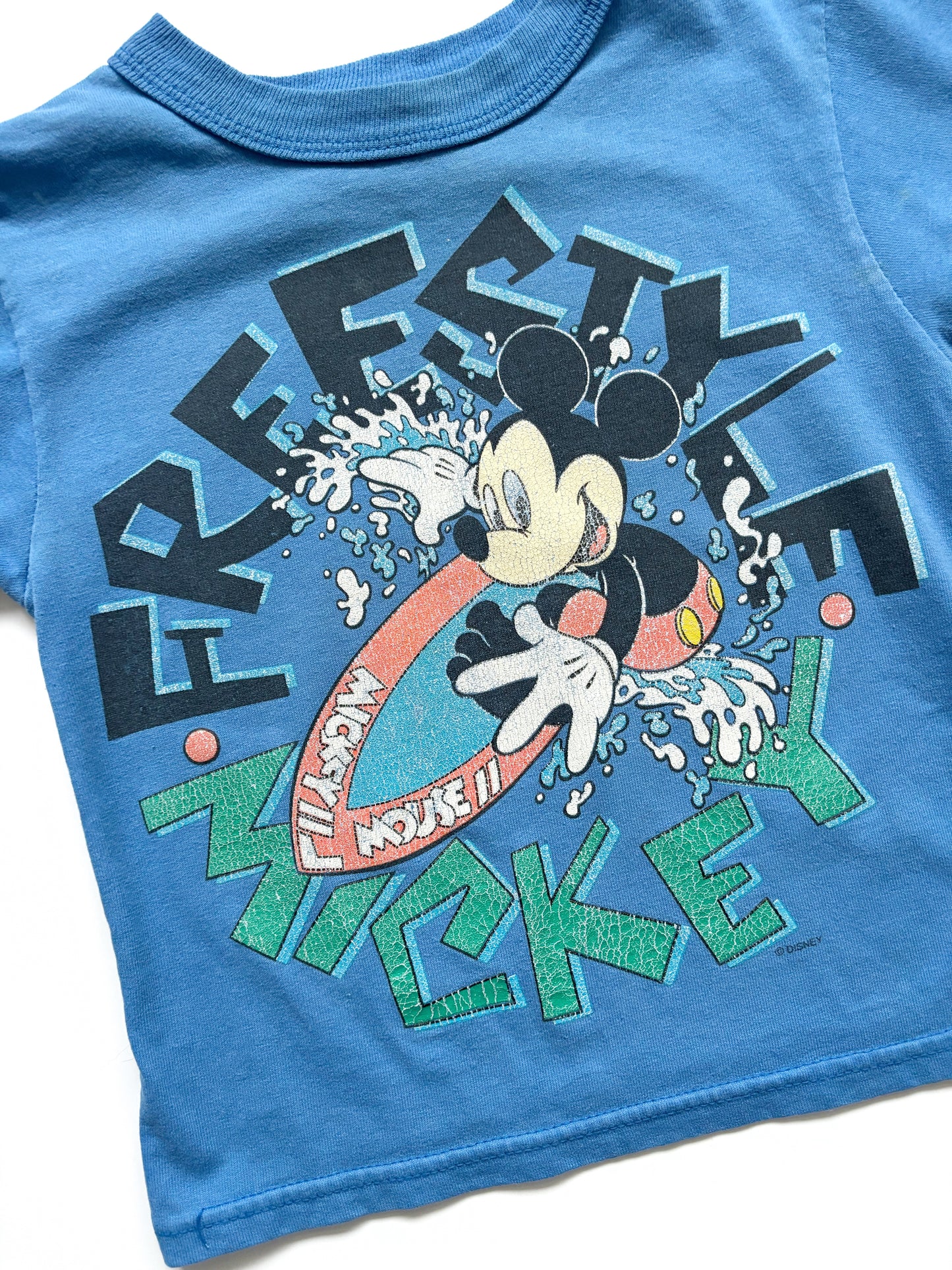 Vintage Mickey’s Stuff Blue Freestyle T-Shirt Age 2-3