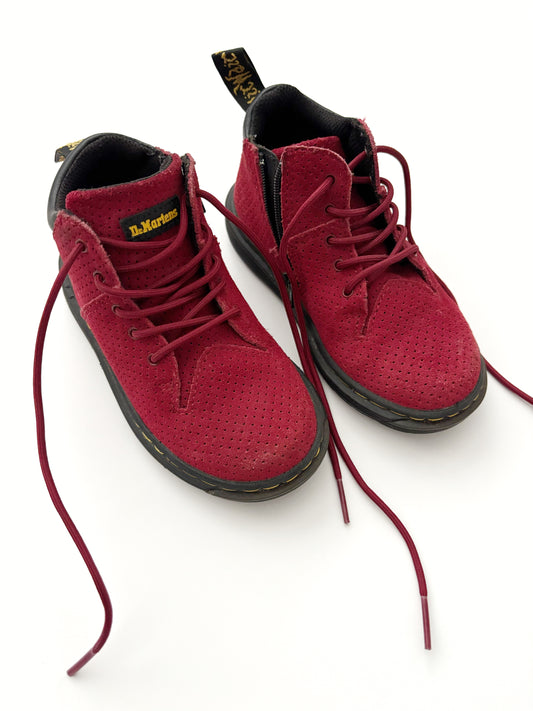 Red Dr Marten Boots Size Infant UK 7.5