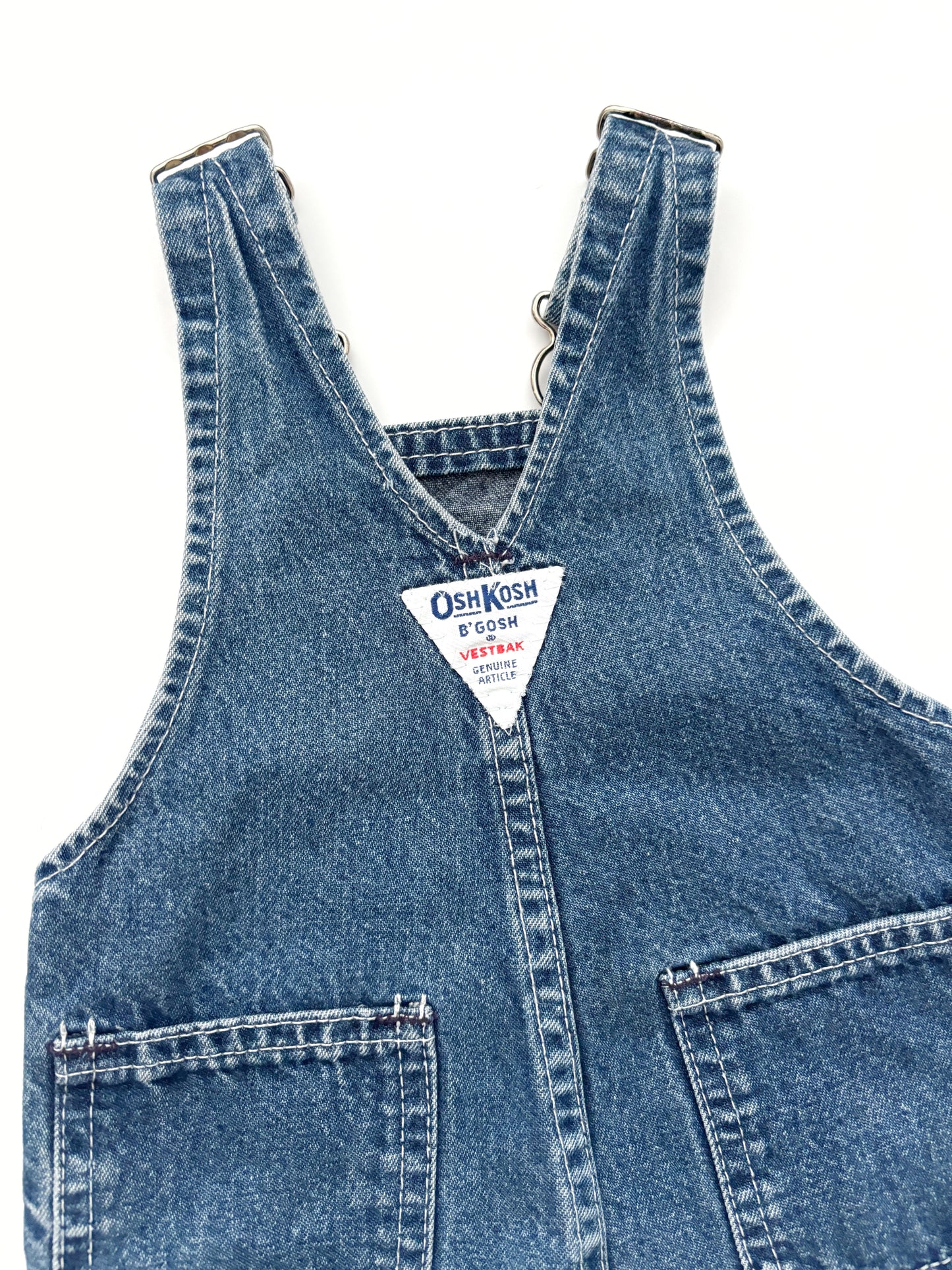 Vintage Denim Oshkosh Dungarees Age 3-6 Months